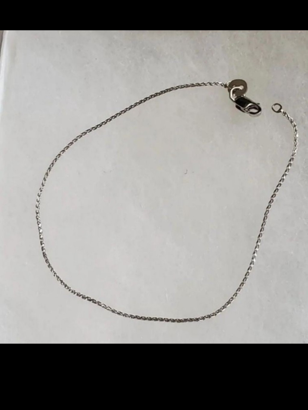 New. 10k White Gold Bracelet! Measures About 7.5 Inches Long. See Close Up Pictu